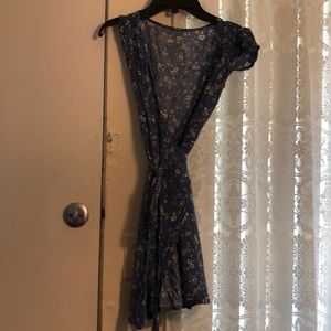 ZAFUL Low Neck Tie Mini Dress